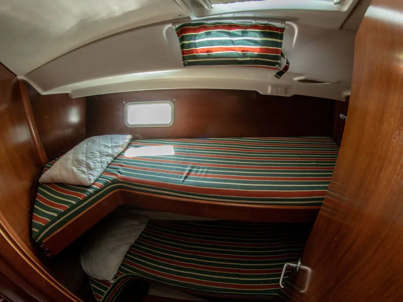 Cabin on Ekaterini, a Beneteau Oceanis 411 sailboat at Volos, Greece