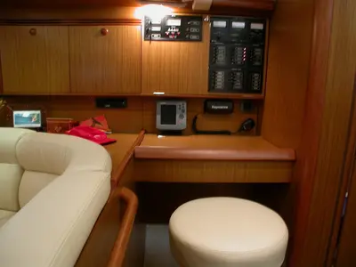 Salon of Sea Dream, a Jeanneau Sun Odyssey 45 sailboat at Općina Sukošan, Croatia