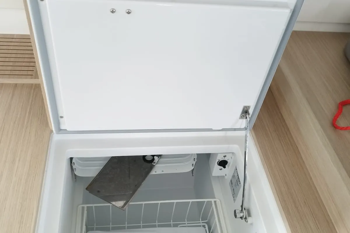Galley of Dream of Liberty, a Lagoon 42 catamaran at Grad Biograd na Moru, Croatia