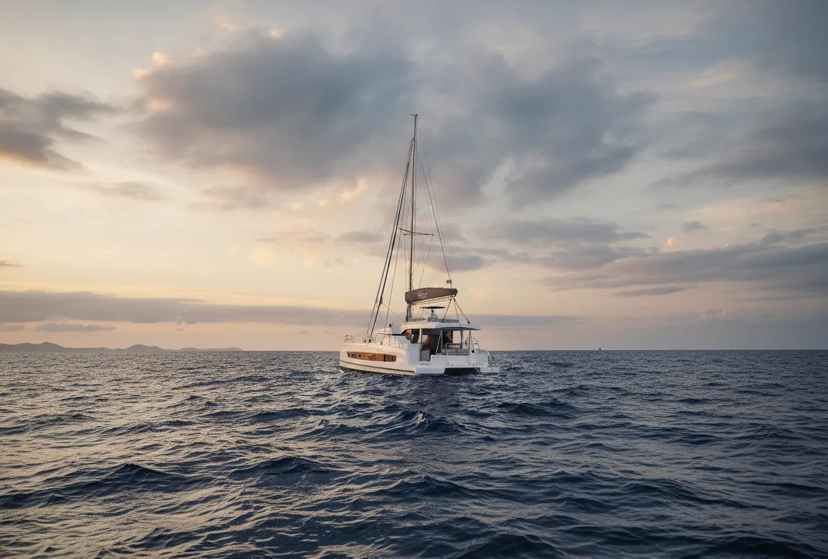 Classic, a Bali 4.0 catamaran at Ribishi, Saint Vincent and the Grenadines