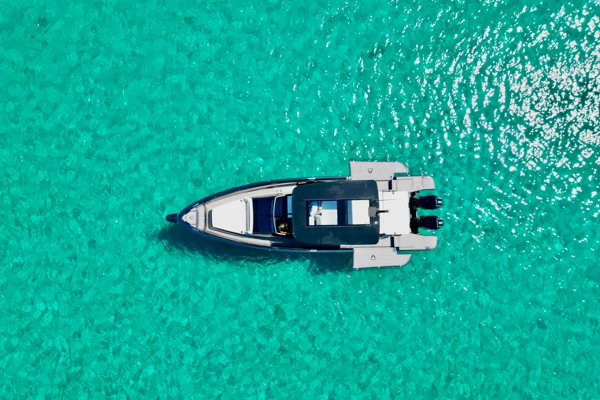 Virtue V10 Top, a Virtue V10 Top motorboat at Olbia, Italy