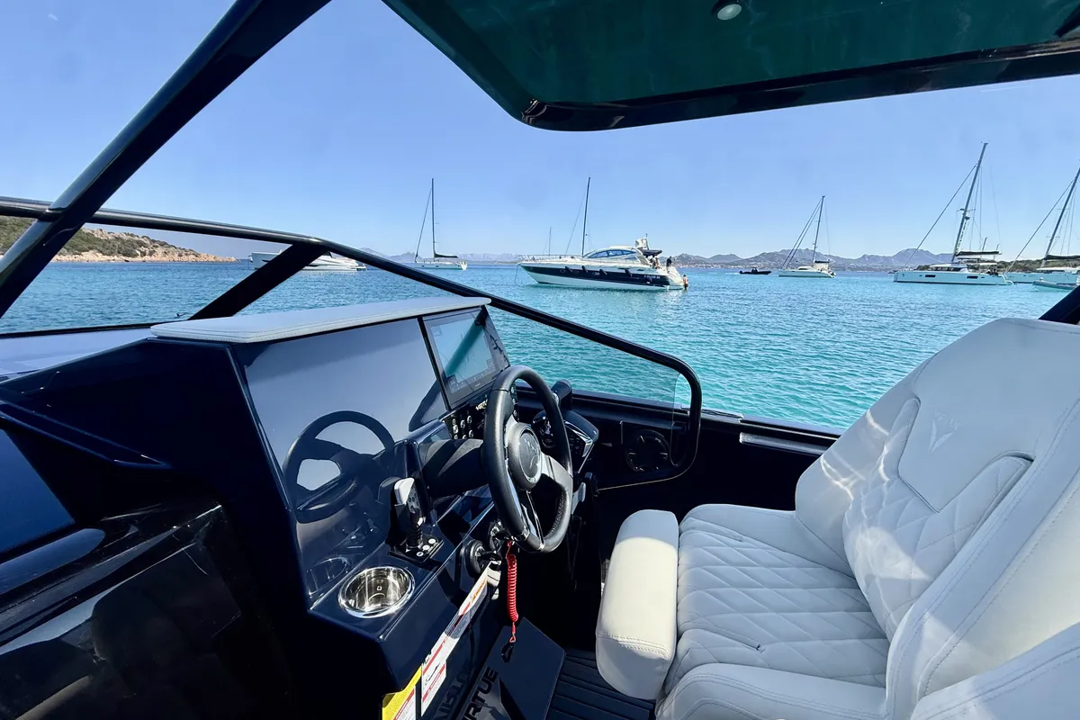 Virtue V10 Top, a Virtue V10 Top motorboat at Olbia, Italy