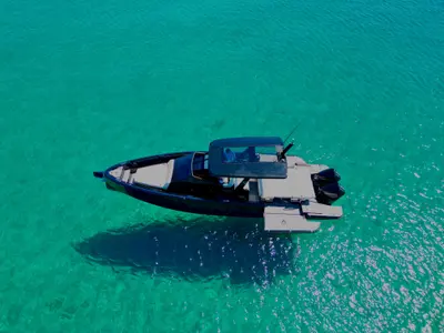 Virtue V10 Top, a Virtue V10 Top motorboat at Olbia, Italy