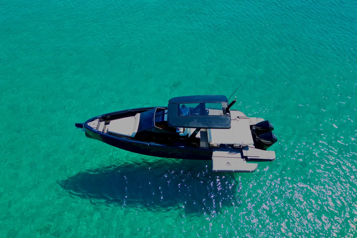 Virtue V10 Top, a Virtue V10 Top motorboat at Olbia, Italy