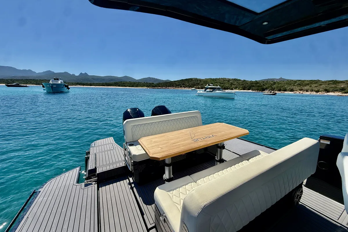 Virtue V10 Top, a Virtue V10 Top motorboat at Olbia, Italy
