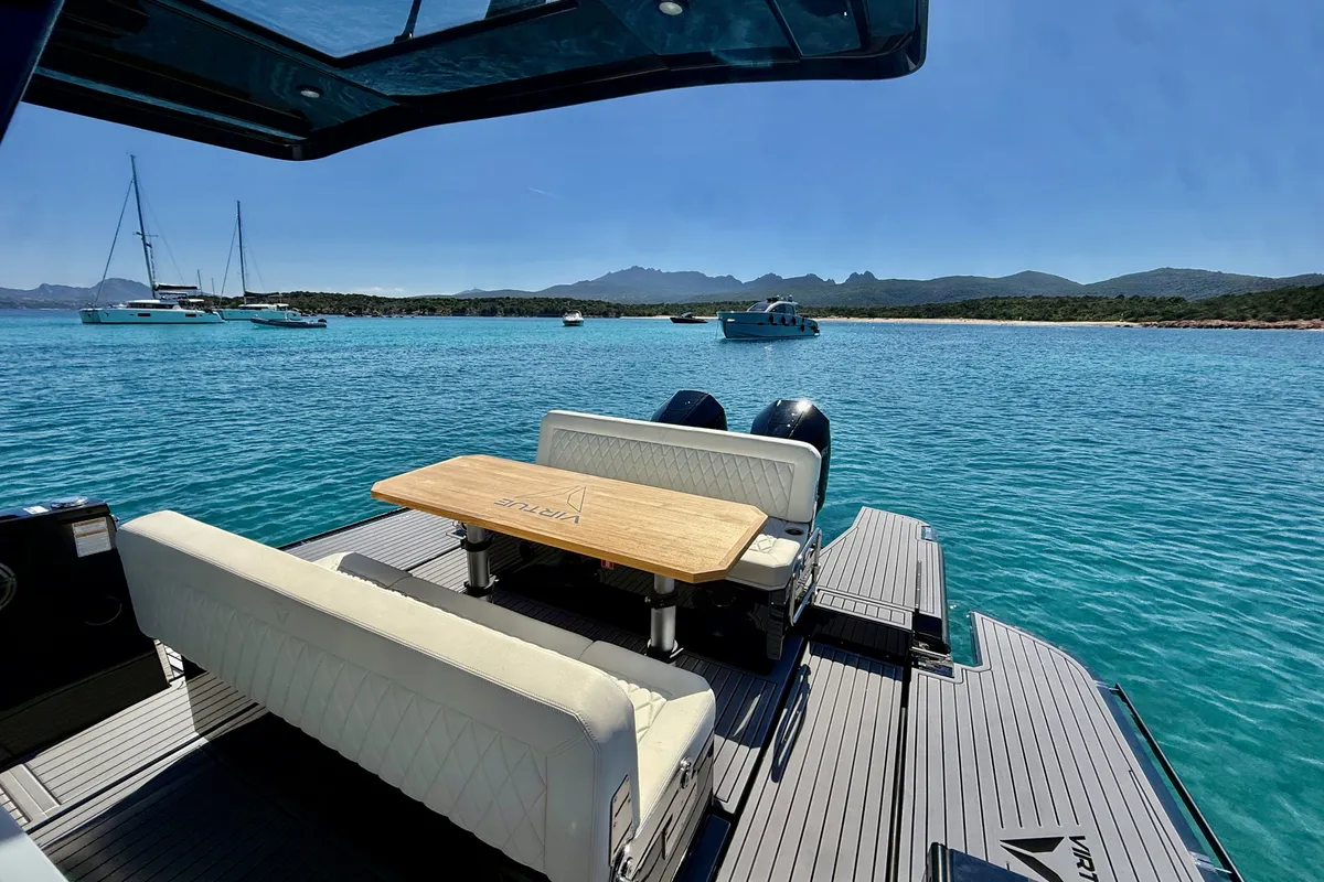 Virtue V10 Top, a Virtue V10 Top motorboat at Olbia, Italy