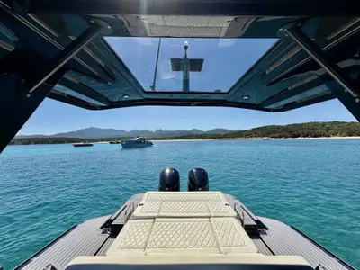 Virtue V10 Top, a Virtue V10 Top motorboat at Olbia, Italy