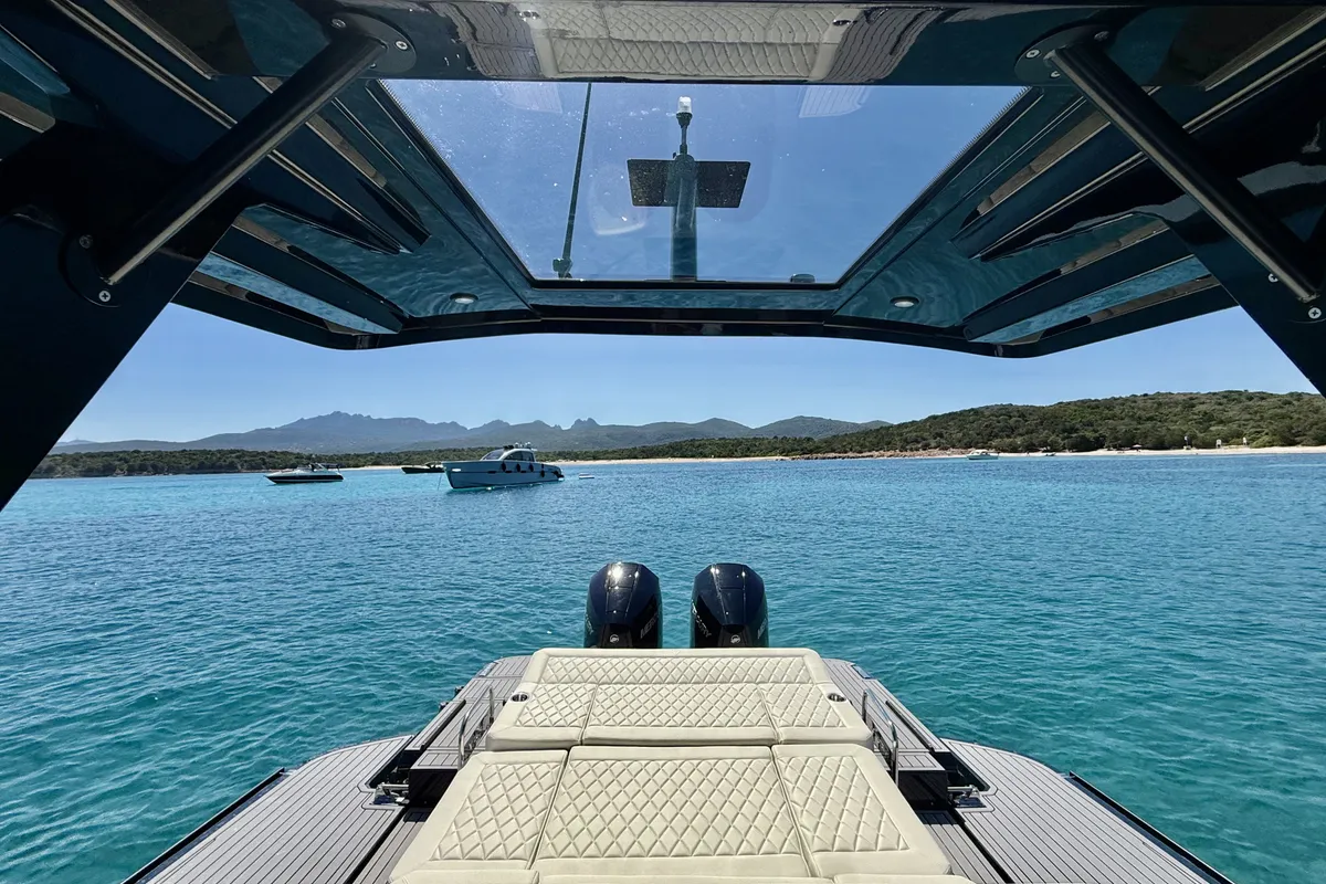 Virtue V10 Top, a Virtue V10 Top motorboat at Olbia, Italy