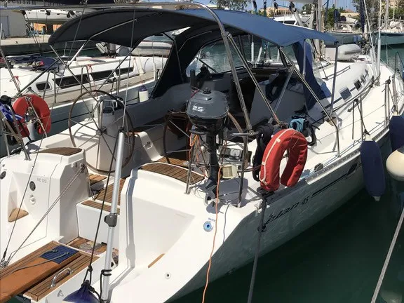 Exterior view of Classic, a Elan 45 sailboat at Municipal Unit of Ellomenos, Greece