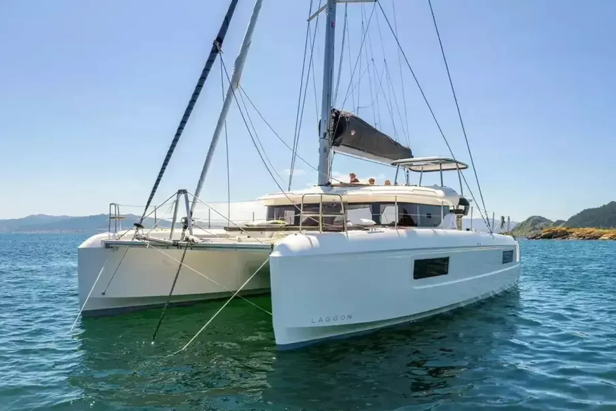 Savoja, a Lagoon 43 catamaran at Seget Donji, Croatia
