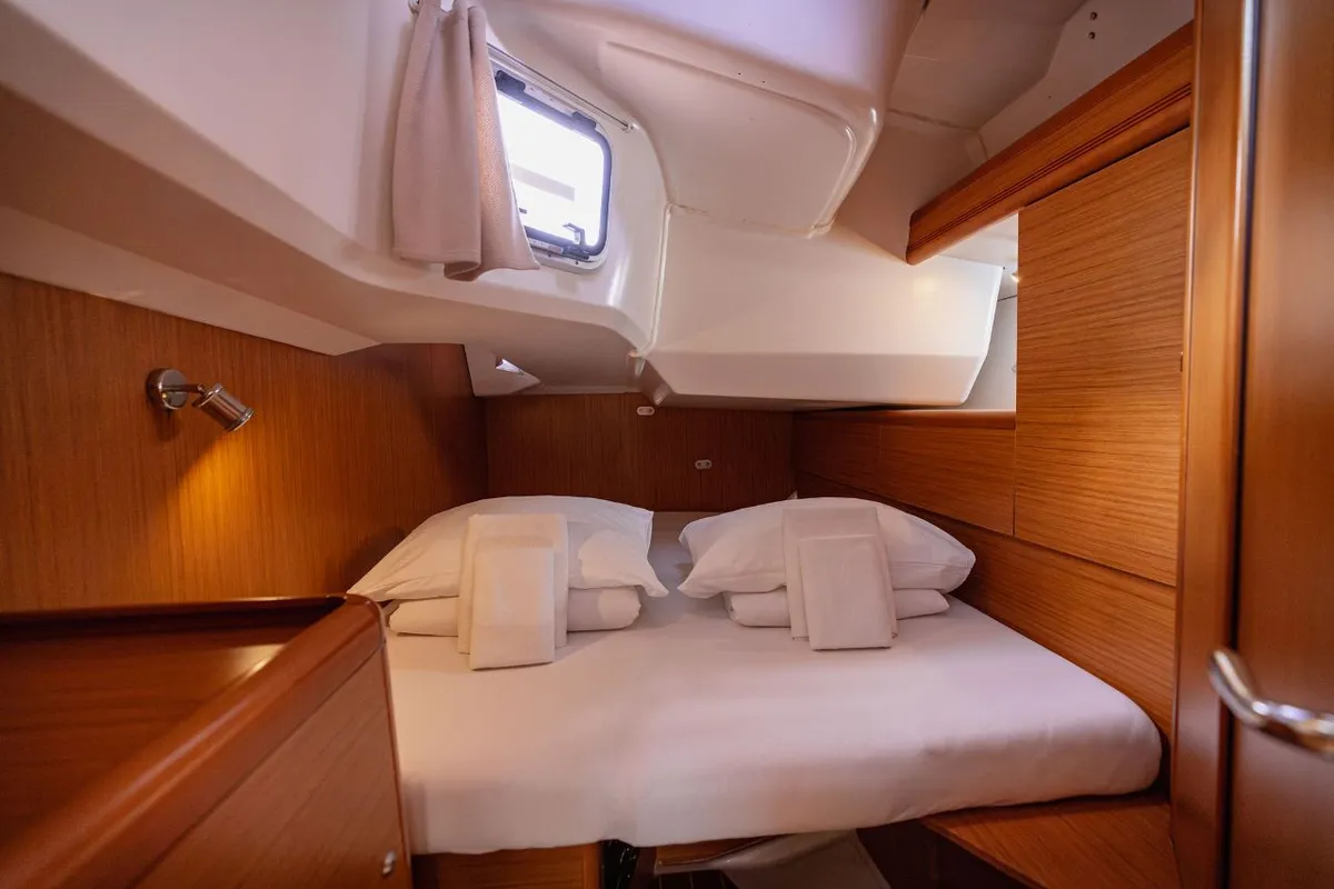 Head on Ana B., a Jeanneau Sun Odyssey 49i sailboat at Seget Donji, Croatia