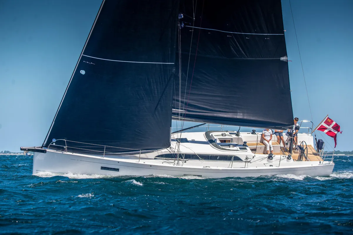 Exterior view of Gazelle, a X-Yachts Xp 44 sailboat at Lavrion, Greece
