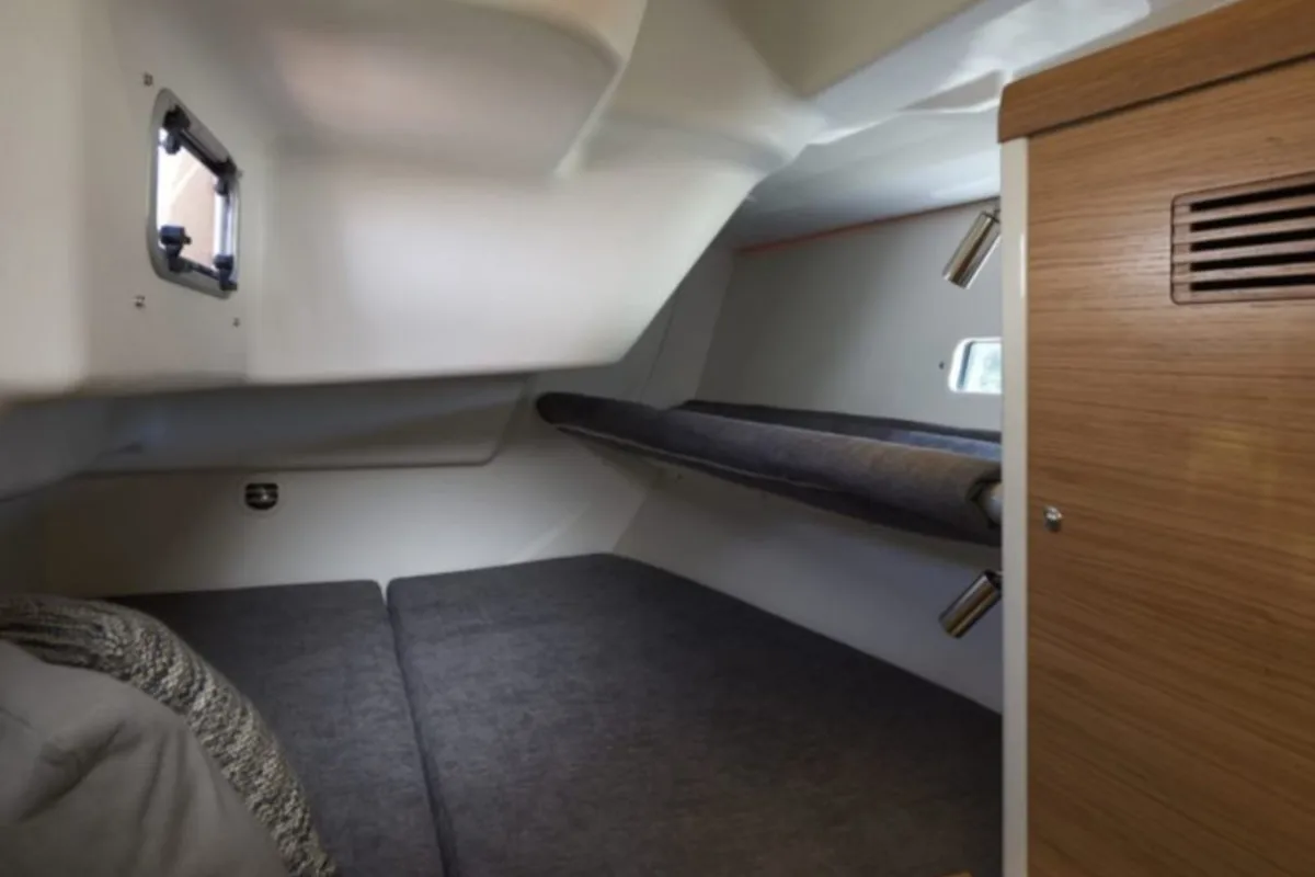Cabin on Gazelle, a X-Yachts Xp 44 sailboat at Lavrion, Greece
