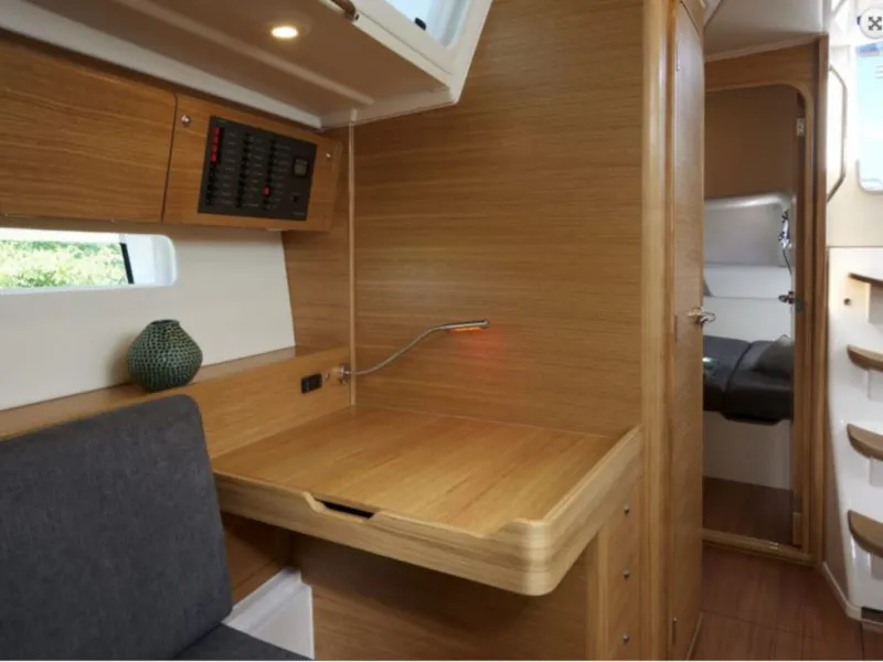 Salon of Gazelle, a X-Yachts Xp 44 sailboat at Lavrion, Greece