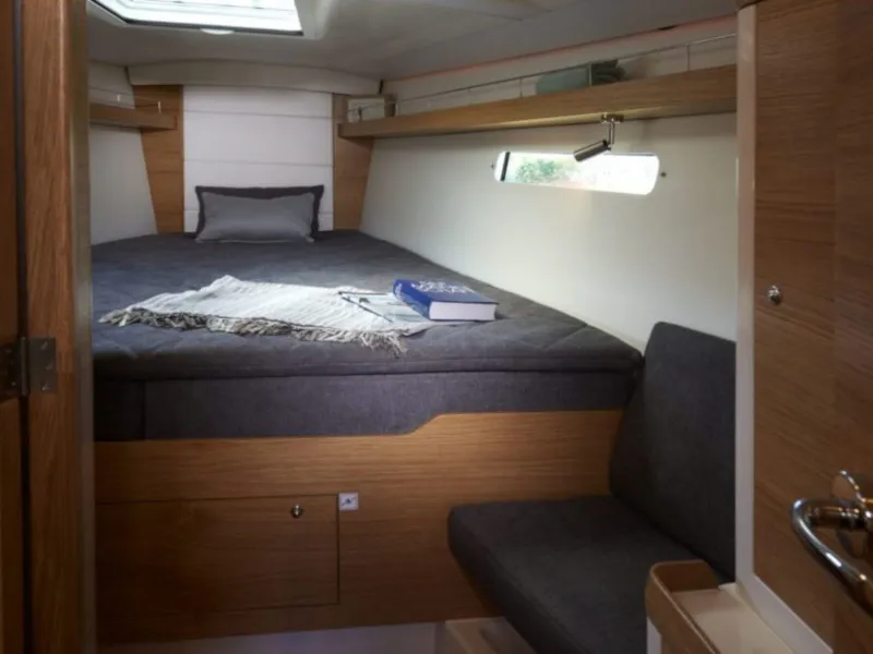 Cabin on Gazelle, a X-Yachts Xp 44 sailboat at Lavrion, Greece