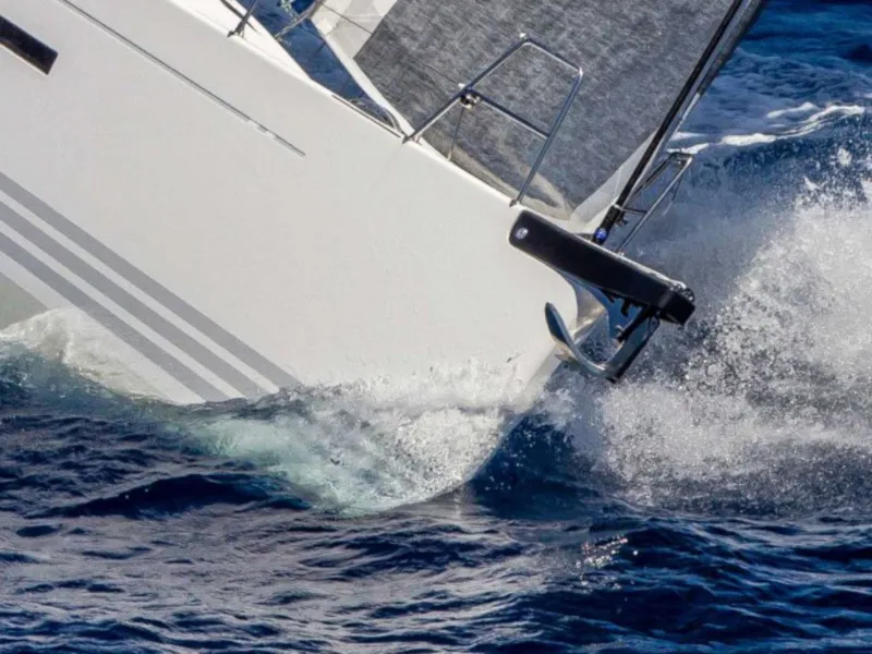 Exterior view of Gazelle, a X-Yachts Xp 44 sailboat at Lavrion, Greece
