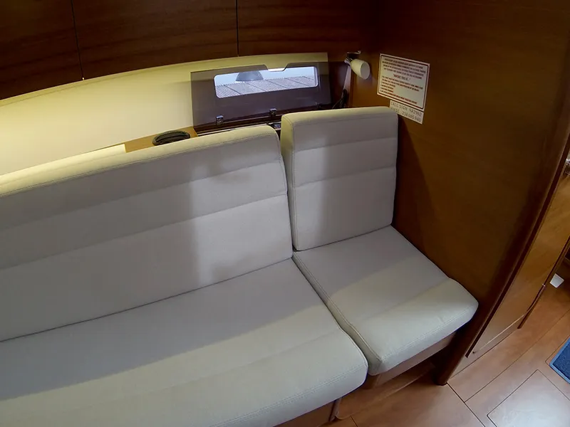 Salon of Luka, a Dufour 350 GL sailboat at Grad Šibenik, Croatia