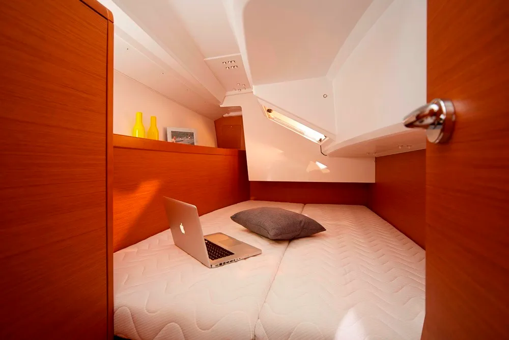Cabin on DNA, a Jeanneau Sun Odyssey 349 sailboat at Preveza, Greece