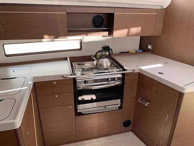 Galley of Northern Light, a Beneteau Oceanis 40.1 sailboat at Grad Trogir, Croatia