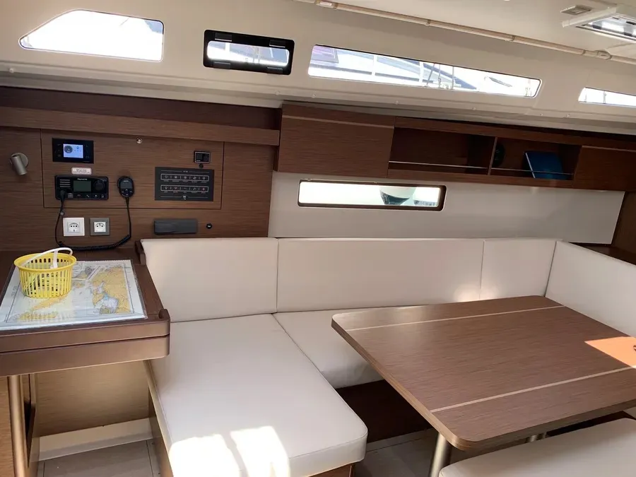 Salon of Northern Light, a Beneteau Oceanis 40.1 sailboat at Grad Trogir, Croatia