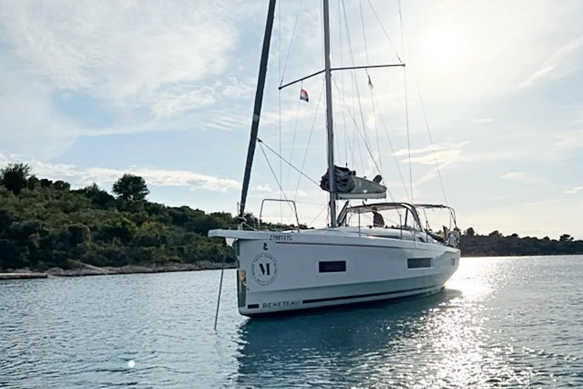 Exterior view of Northern Light, a Beneteau Oceanis 40.1 sailboat at Grad Trogir, Croatia