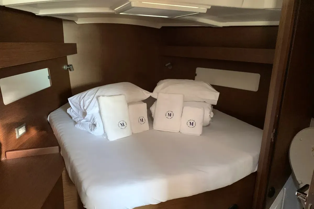 Cabin on Northern Light, a Beneteau Oceanis 40.1 sailboat at Trogir, Croatia