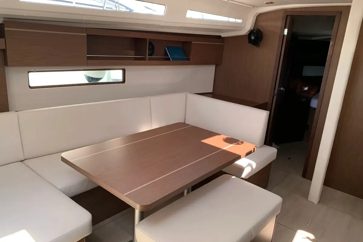 Salon of Northern Light, a Beneteau Oceanis 40.1 sailboat at Trogir, Croatia