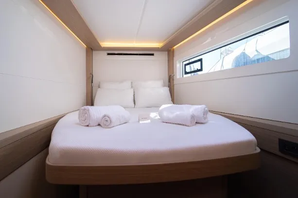 Cabin on Umi, a Lagoon 46 catamaran at Fethiye, Turkey