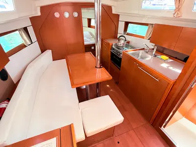 Galley of Vendy, a Beneteau Oceanis 35 sailboat at Sukošan, Croatia