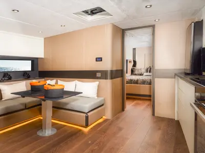 Salon of Phantom, a Gulet Motoryacht motor yacht at Bodrum, Turkey