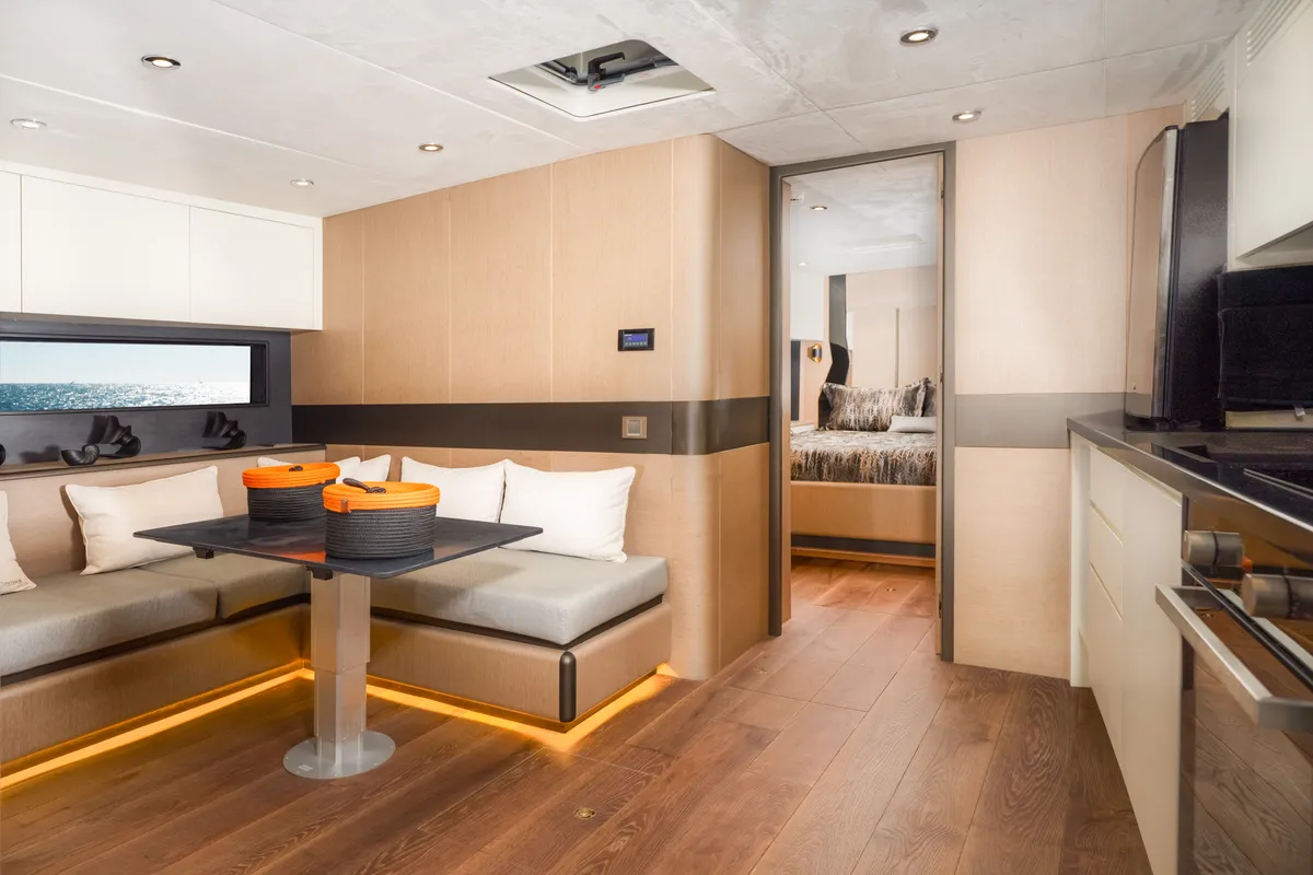 Salon of Phantom, a Gulet Motoryacht motor yacht at Bodrum, Turkey