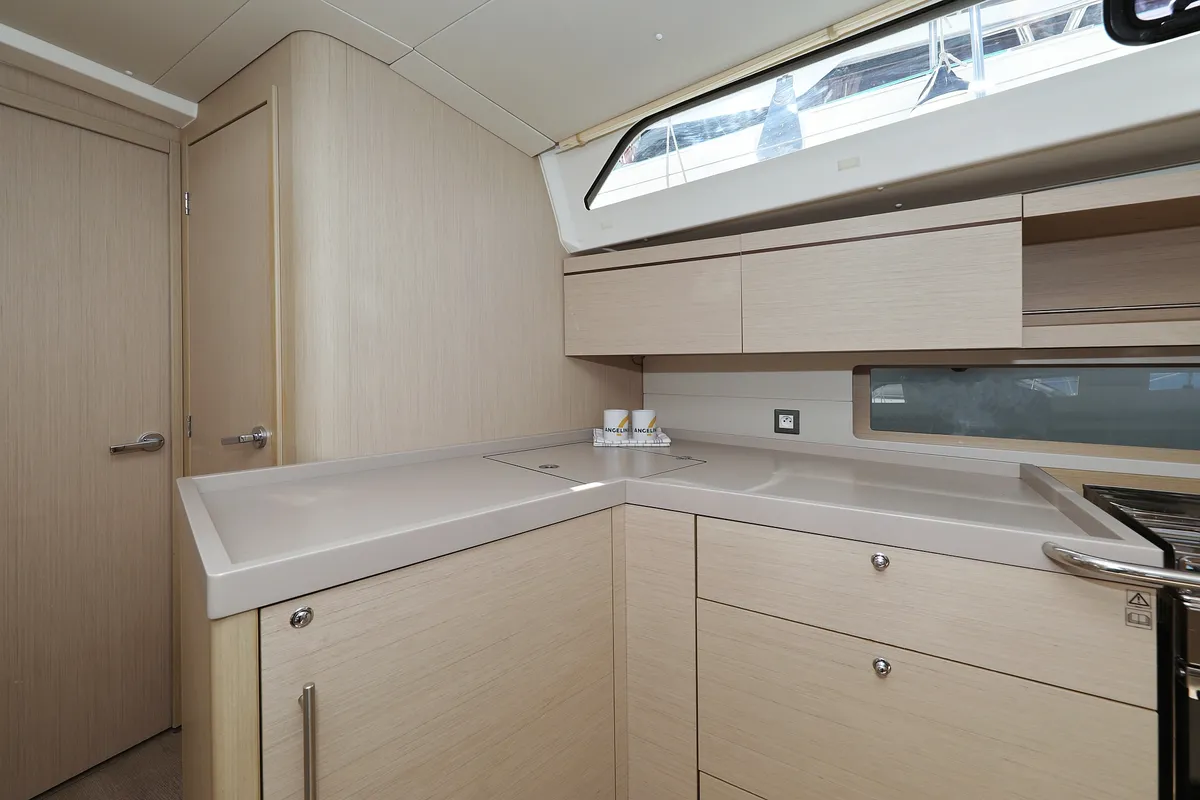 Galley of My Course, a Beneteau Oceanis 46.1 sailboat at Grad Trogir, Croatia