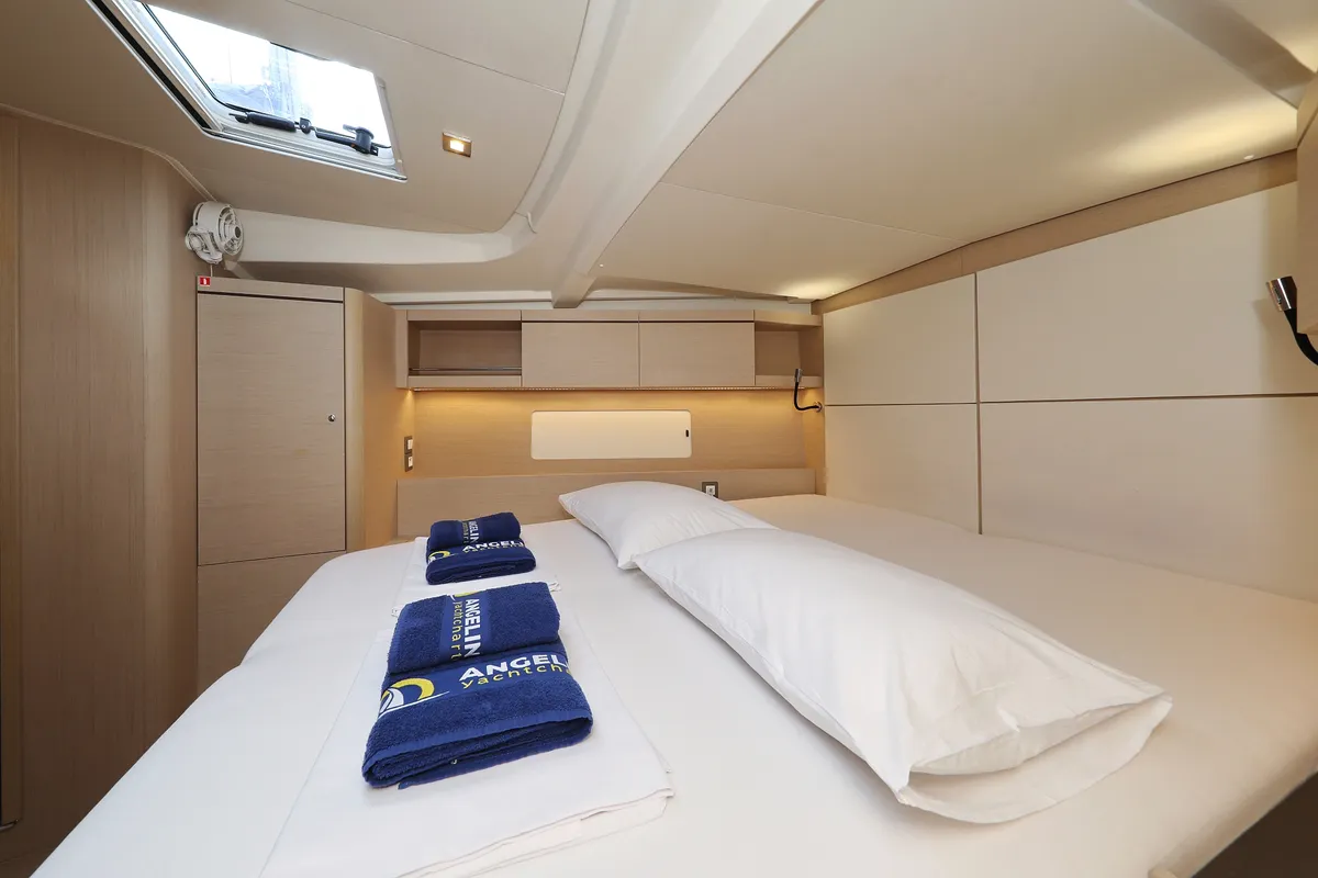 Cabin on My Course, a Beneteau Oceanis 46.1 sailboat at Grad Trogir, Croatia