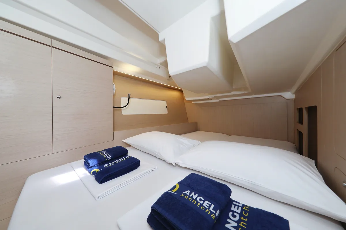 Cabin on My Course, a Beneteau Oceanis 46.1 sailboat at Grad Trogir, Croatia