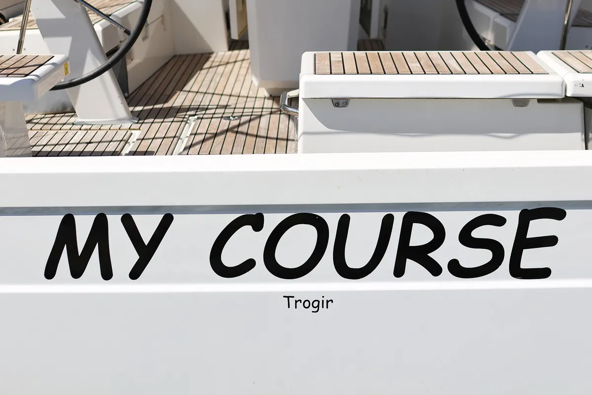 My Course, a Beneteau Oceanis 46.1 sailboat at Grad Trogir, Croatia