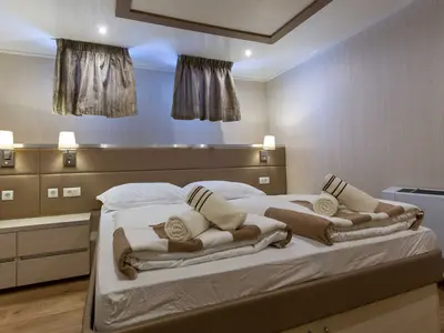 Cabin on MS Avantura, a Gulet Motoryacht motor yacht at Split, Croatia