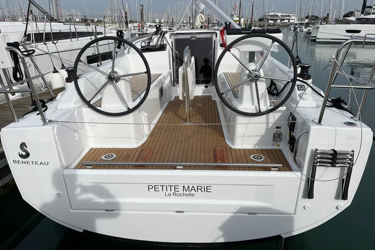 Exterior view of Petite Marie, a Beneteau Oceanis 30.1 sailboat at La Rochelle, France