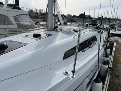 Cockpit of Petite Marie, a Beneteau Oceanis 30.1 sailboat at La Rochelle, France