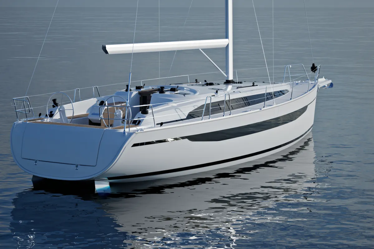 Diana, a Bavaria Voyager 45 sailboat at Grad Biograd na Moru, Croatia