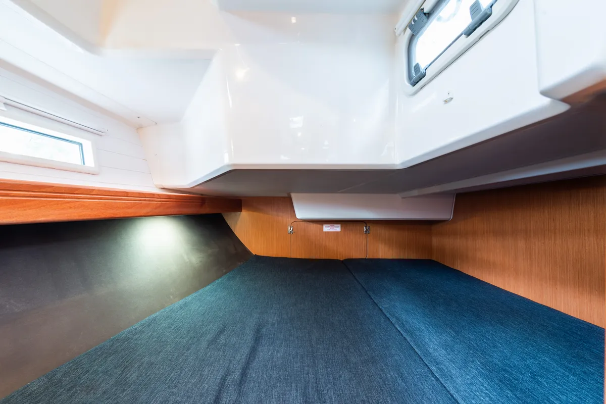 Cabin on Jack Of London, a Bavaria 37 sailboat at Municipal Unit of Nea Peramos, Greece