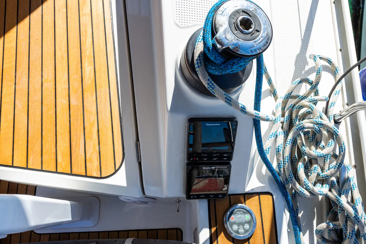 Jack Of London, a Bavaria 37 sailboat at Municipal Unit of Nea Peramos, Greece