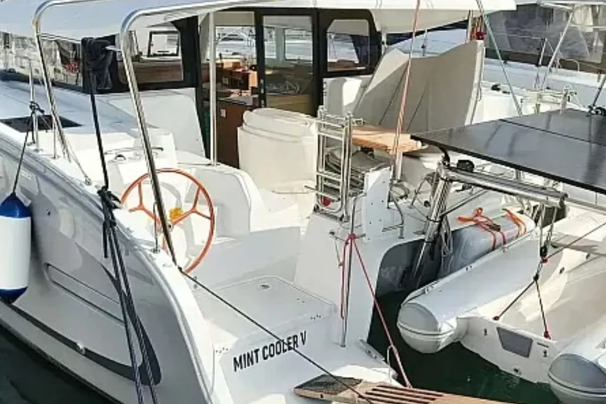 Mint Cooler V, a Excess 11 - 4 + 1 + 1 cab. catamaran at Pula, Croatia