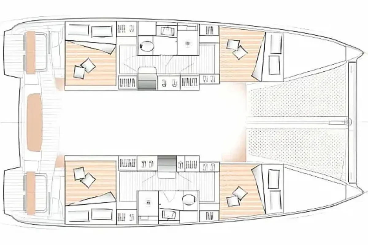 Mint Cooler V, a Excess 11 - 4 + 1 + 1 cab. catamaran at Pula, Croatia
