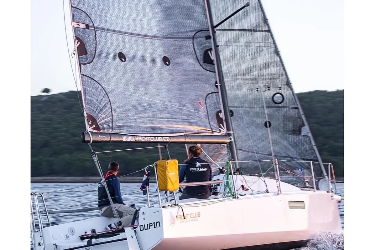 Exterior view of Dupin, a Seascape 27 sailboat at Šibenik, Croatia