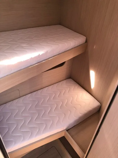 Cabin on Le Grand, a Beneteau Oceanis 51.1 sailboat at es Jonquet, Spain