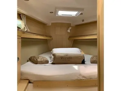 Cabin on Nuestro, a Delta 41 sailboat at Paraty, Brazil
