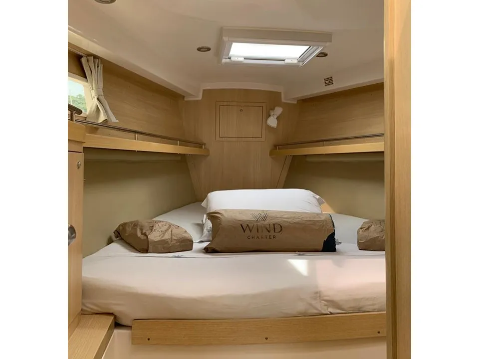 Cabin on Nuestro, a Delta 41 sailboat at Paraty, Brazil