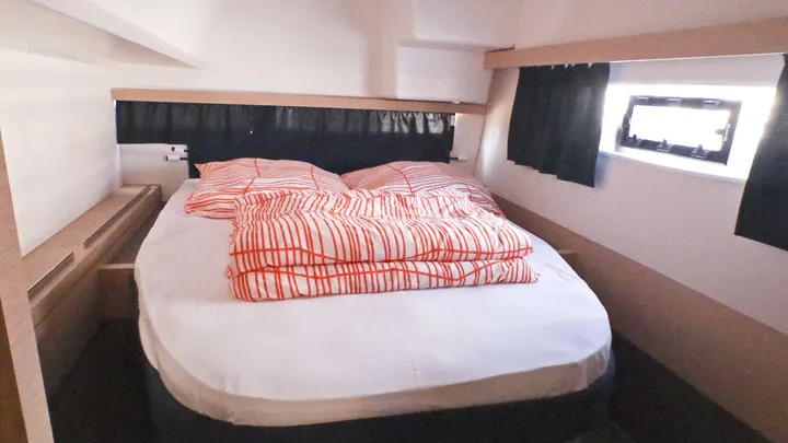 Cabin on Leon, a Fountaine Pajot Lucia 40 catamaran at Općina Rogoznica, Croatia