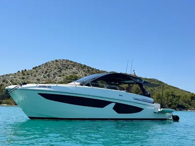 Premium +, a FIM 440 Regina motorboat at Murter, Croatia