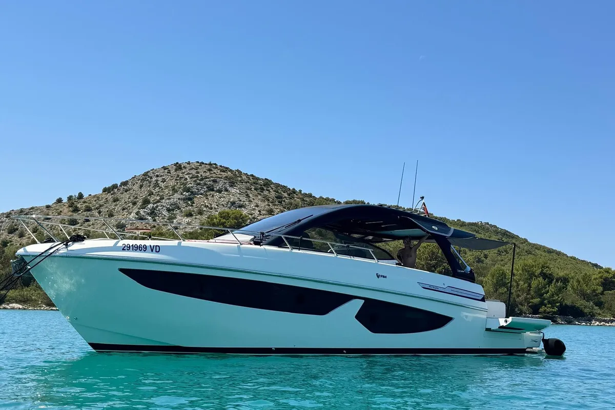 Premium +, a FIM 440 Regina motorboat at Murter, Croatia